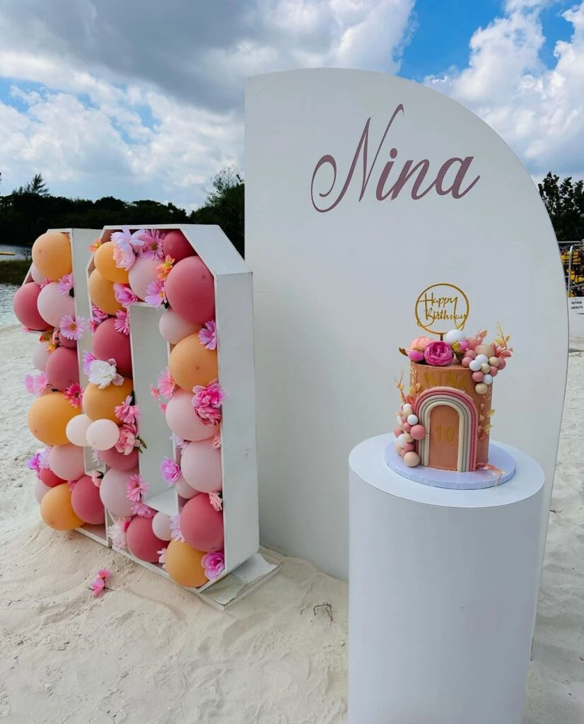 Cumpleaños de la hija de Débora Bello y Diego Torres