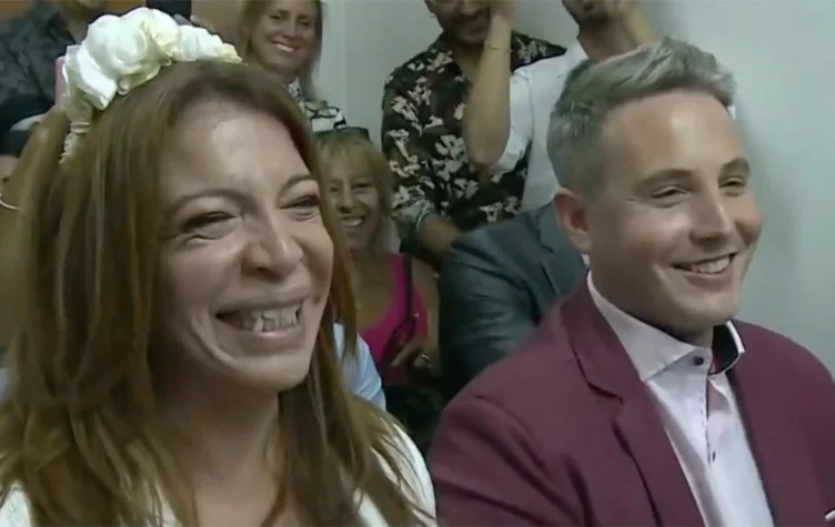 Se casó Lizy Tagliani