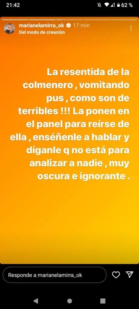 Marianela Mirra contra Viviana Colmenero