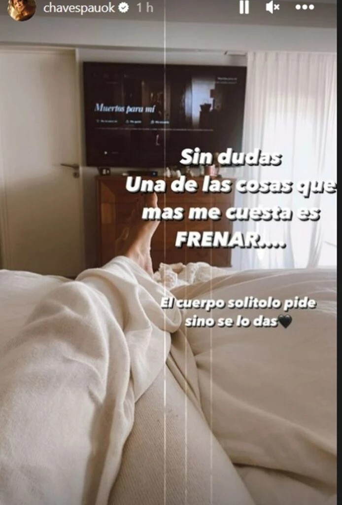 Paula Chaves y su estado de salud