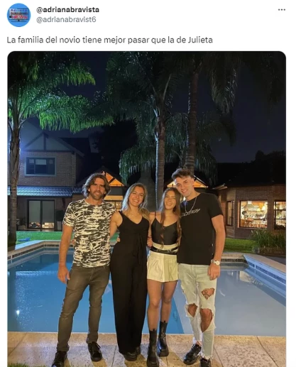 El posteo del novio de Julieta de Gran Hermano