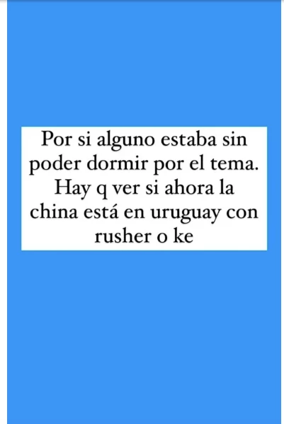 Los posteos de la China Suárez y Rusherking 