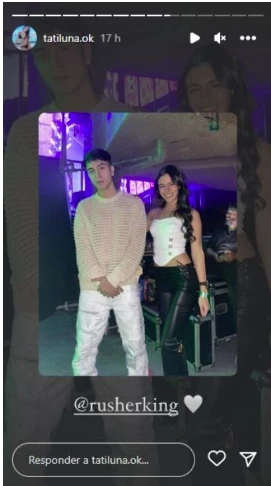 Tatiana Luna y su posteo con Rusherking