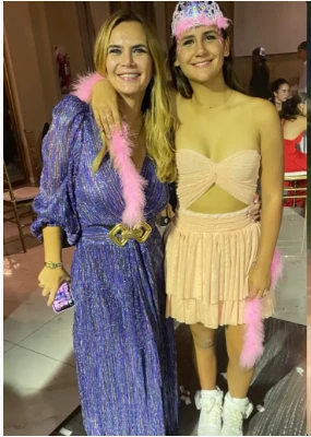 El cumple de 15 de la hija de Amalia Granata