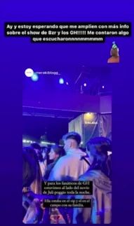 Julieta de Gran Hermano enojada en el show de Bizarrap