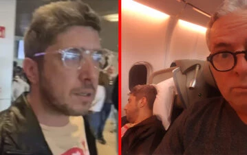 Jey Mammón protagonizó un fuerte incidente en el avión que lo llevó a España: "Vio fotos y empezó a los gritos contra..."