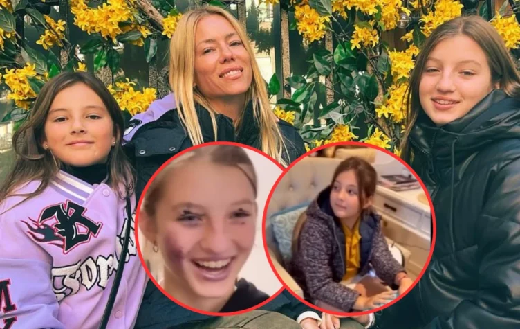 Las fotos del día de spa que Nicole Neumann le regaló a sus hijas Sienna y Allegra