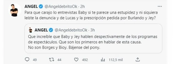 Ángel de Brito cuestionó a Jey Mammón