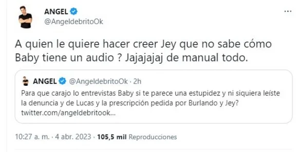 Ángel de Brito cuestionó a Jey Mammón
