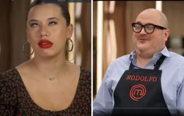 Candelaria no soporta más la actitud de Rodolfo y lo enfrentó en Masterchef