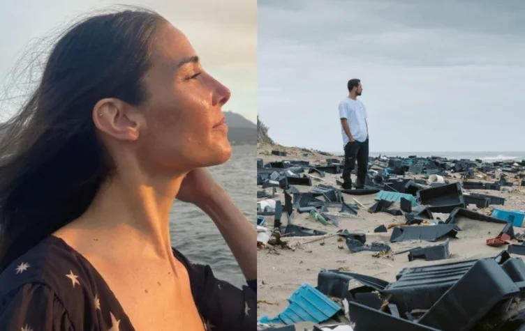 Juana Viale se fue con su novio de viaje al sur.