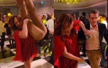 El divertido video de Lizy Tagliani en el cumpleaños de Mauro Szeta