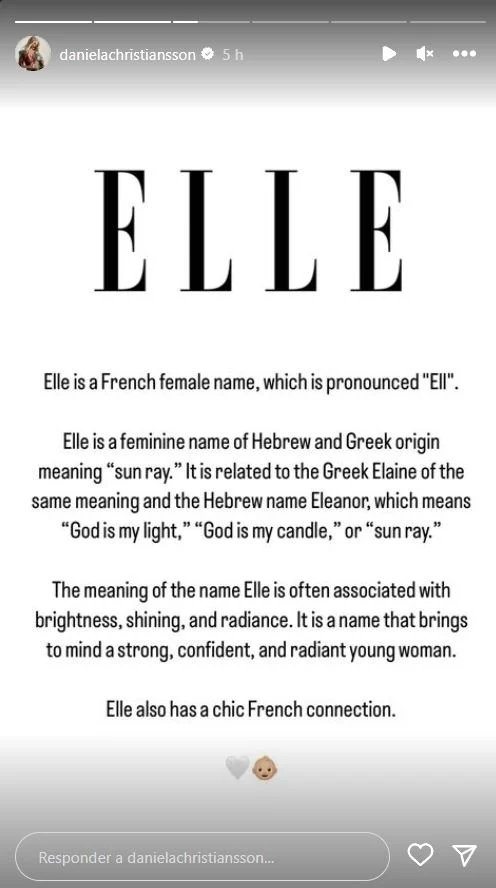 El significado del nombre Elle