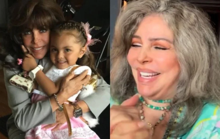 El tierno reecuentro de verónica castro con su nieta Rafaela.