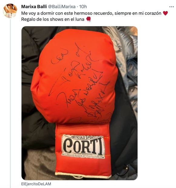 DIRECTO A LA MANDIBULA DE LOS QUE DESMIENTEN A MARIXA: EL GUANTE DEL POTRO DEDICADO PARA ELLA. FULMINANTE.