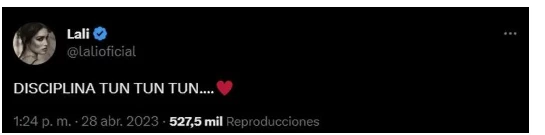 El mensaje extraño de Lali Espósito