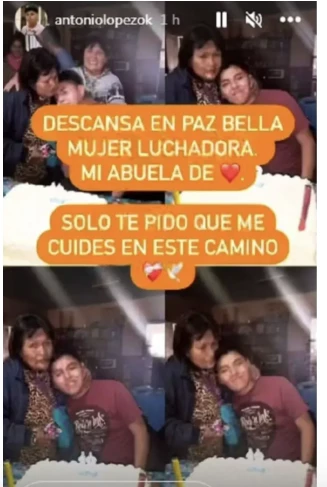 El mensaje de Antonio de MasterChef por la muerte de su abuela