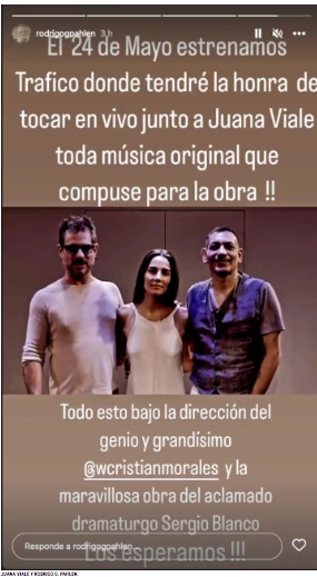 El posteo del nuevo "novio" de Juana Viale