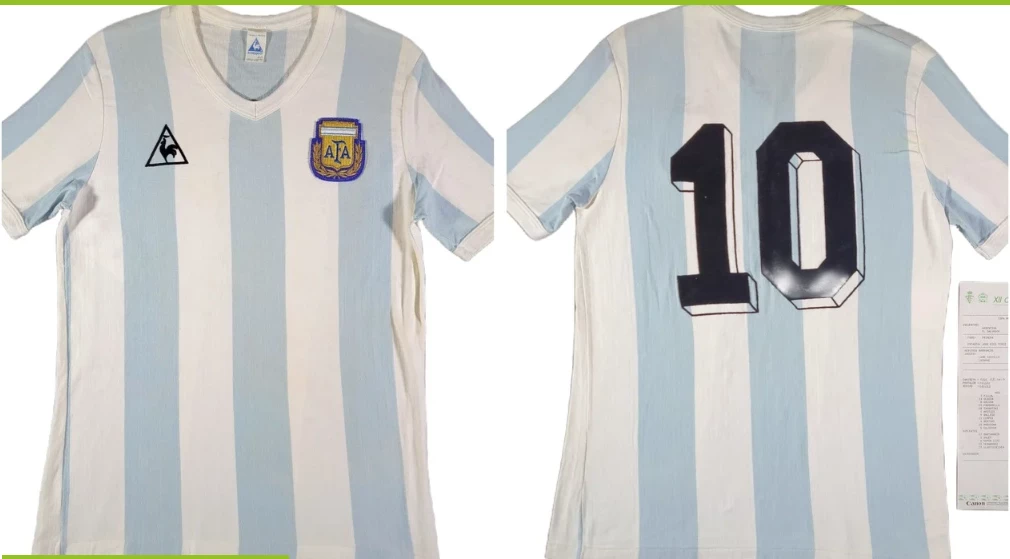 La camiseta de Maradona que se subastará