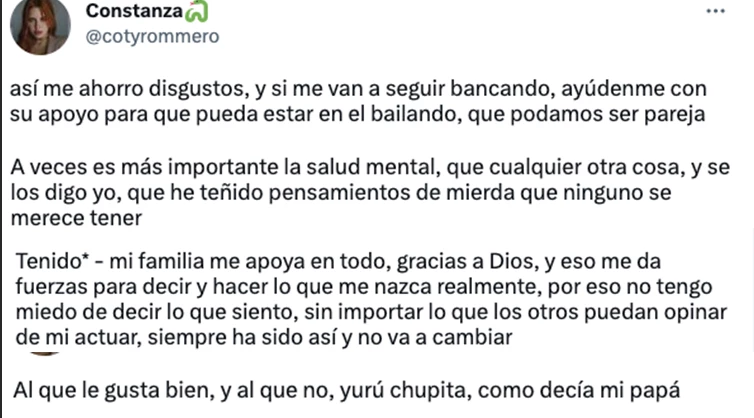 Y ASI LO TERMINABA LA CORRENTINA.