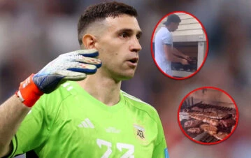 El Dibu Martínez se lució en la parrilla y preparó este increíble asado para su familia en Inglaterra: el video