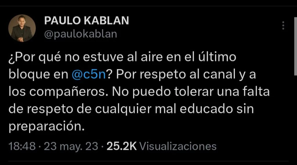 Kablan tiró con todo contra Brancetelli