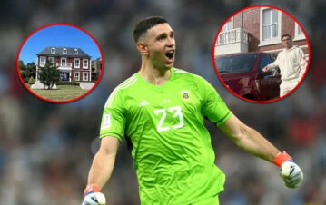 Así es la mansión del Dibu Martínez: cinco canchas de tenis, piscina y seguridad privada