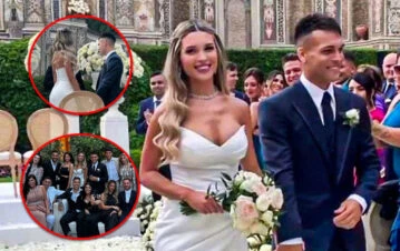 Las fotos de la boda de Lautaro Martínez en lago de Como con todo el glamour