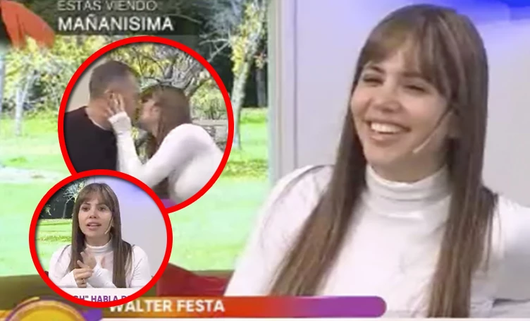 Romina y Walter Festa se besaron en vivo y él le propuso casamiento