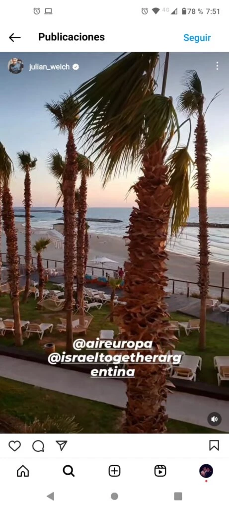 Julián Weich y sus vacaciones por Israel