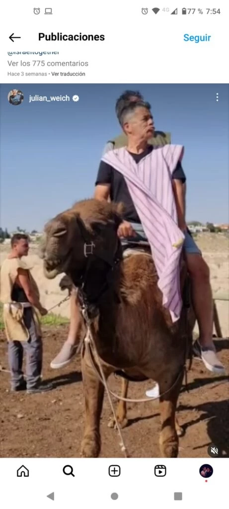 Julián Weich y sus vacaciones por Israel