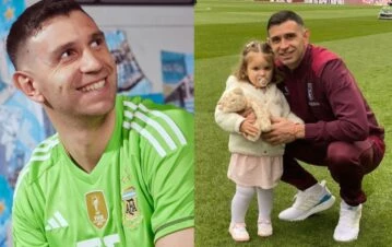 La hija del Dibu Martínez la rompió en la cancha y mostró su talento para el fútbol: "Crack"