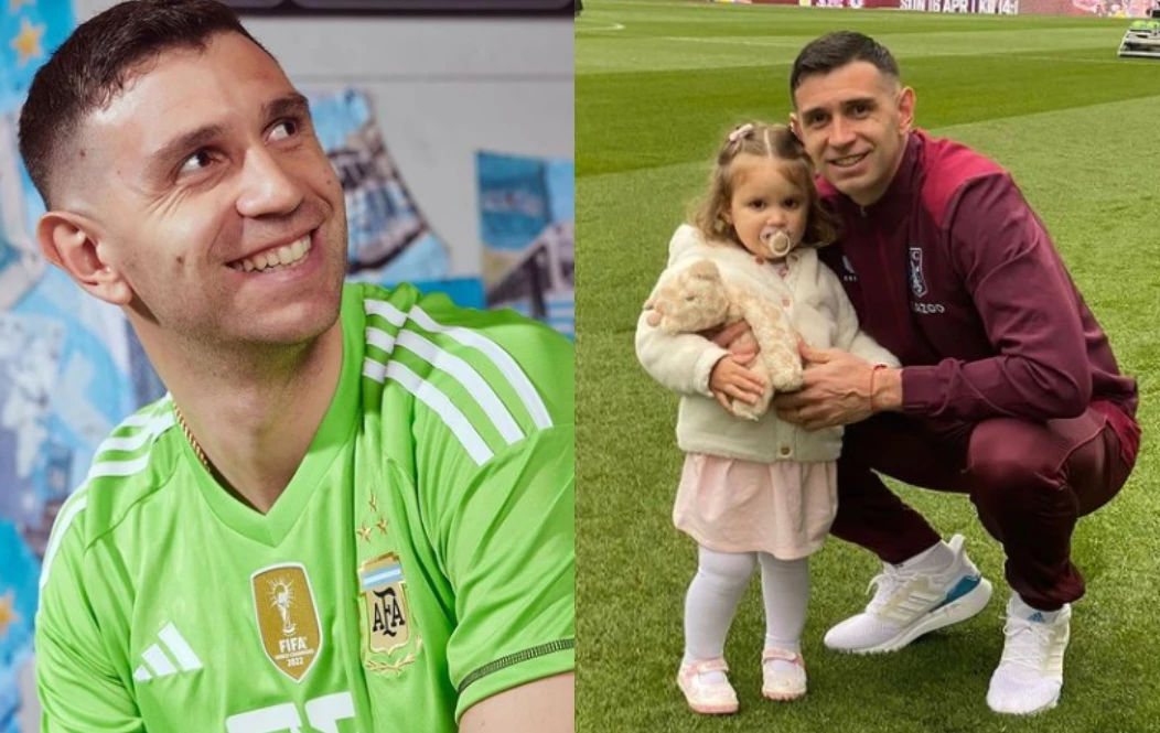 El talento de la hija del Dibu Martìnez con la pelota.