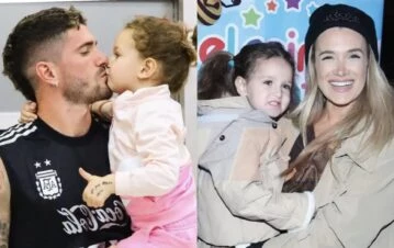 La hija de Rodrigo De Paul y Camila Homs debutó como modelo… y la rompió: "Francesca es una genia total"