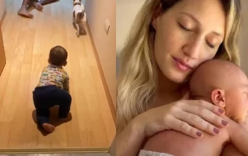 La extraña manera en la que gatea el hijo de Mica Viciconte