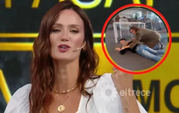 Paula Chaves le "tiró el cuerito" a Rodrigo Noya en un aeropuerto y le curó el empacho: el video
