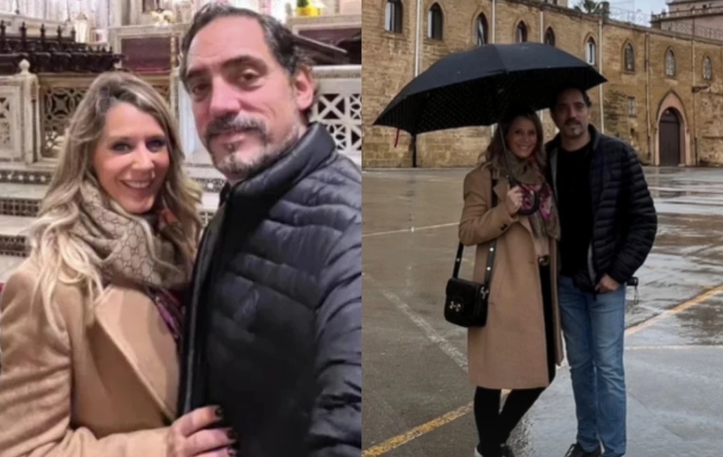 Las románticas fotos de Rocio Marengo y Eduardo Fort en Italia.