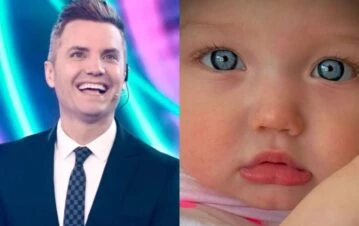 Santiago del Moro sorprendió al mostrar la cara de su hija Santa de 2 añitos