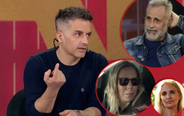 La gastada de Ángel de Brito a Jorge Rial, su ex Silvia D'Auro y su amante
