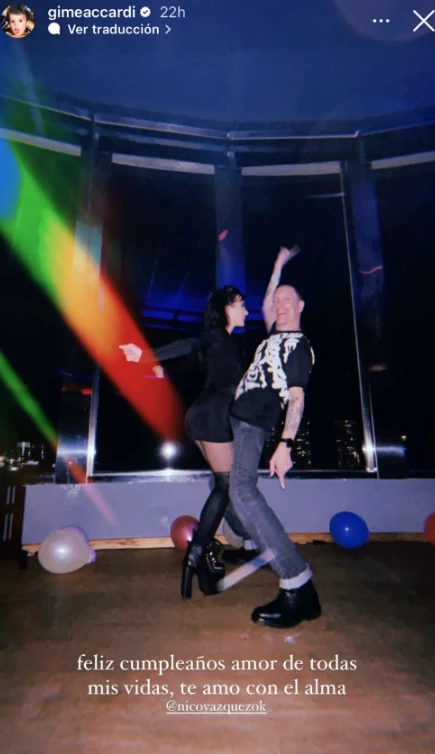 La romántica confesión de Gime Accardi a Nicolás Vázquez