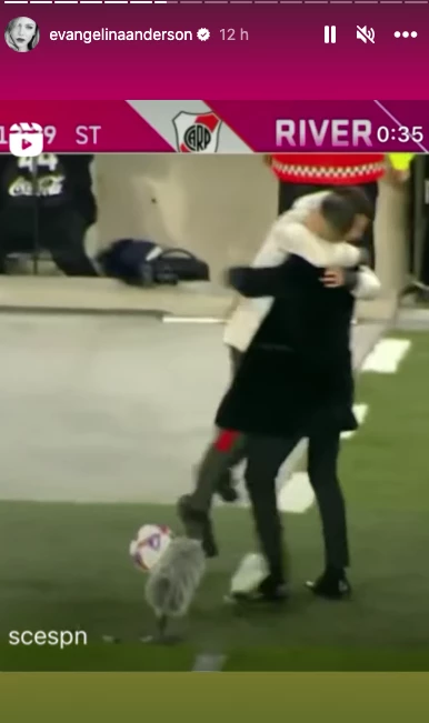 Así fue el abrazo de Martín Demichelis y su hijo