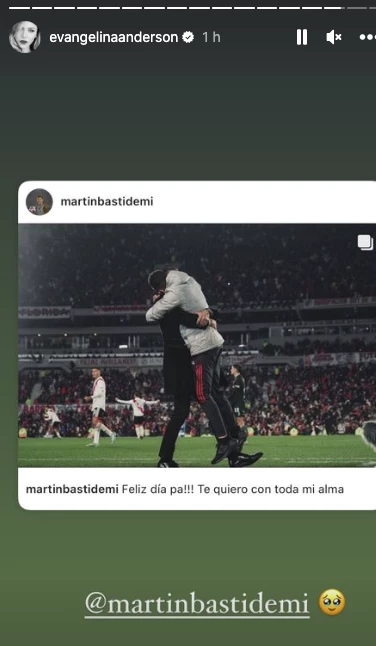 Posteo del hijo de Martín Demichelis