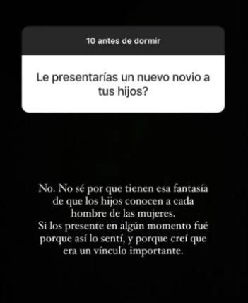 La China Suárez habló de la relación de sus hijos con sus novios