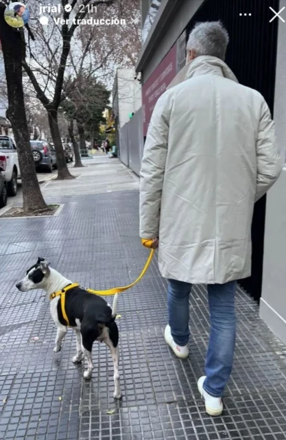 Jorge Rial y su nueva perra