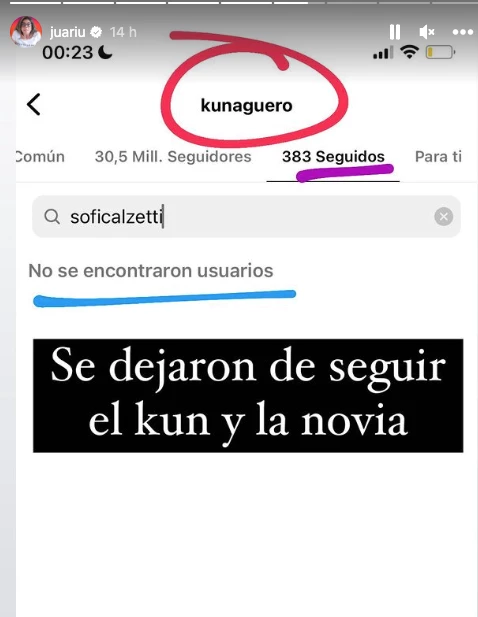 Rumores de separación entre el Kun Agüero y su novia
