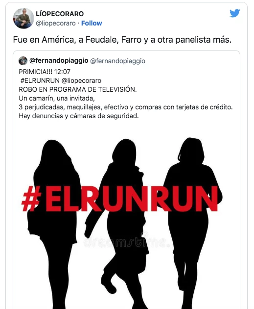 Lío Pécoraro informó el robo que sufrió Farro