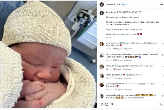 Jimena Piccolo presentó a su bebé