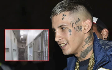 Así es la celda donde L-Gante pasa sus días en prisión: "Primero estaba bien, pero ahora se..."