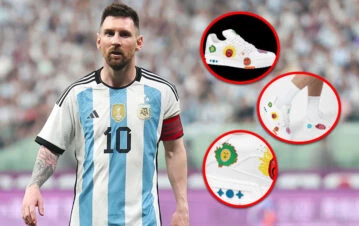 Cuánto salen las zapatillas Louis Vuitton que Lionel Messi presentó en sus vacaciones
