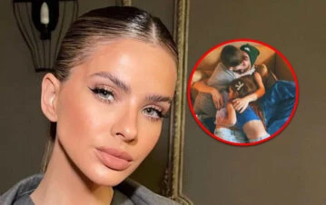 La China Suárez mostró cómo fue el emotivo reencuentro con sus tres hijos